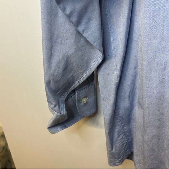 Brooks Brothers Blue Original Polo Shirt, Size 17.5-33, Button Down Collar - Picture 4 of 7